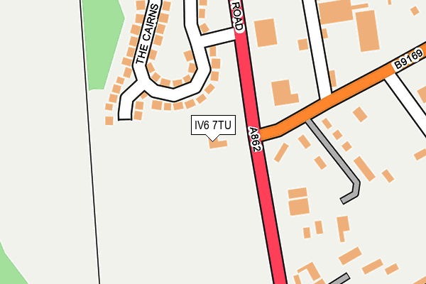 IV6 7TU map - OS OpenMap – Local (Ordnance Survey)