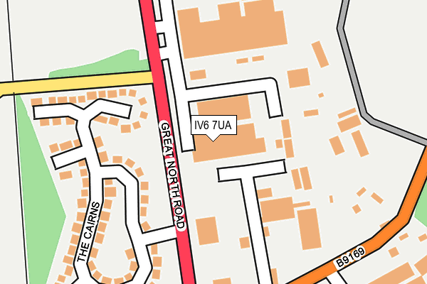 IV6 7UA map - OS OpenMap – Local (Ordnance Survey)