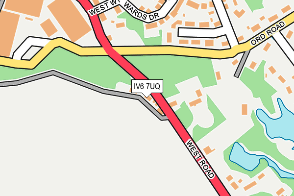 IV6 7UQ map - OS OpenMap – Local (Ordnance Survey)