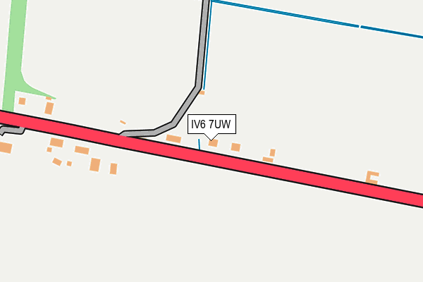 IV6 7UW map - OS OpenMap – Local (Ordnance Survey)