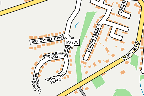 IV6 7WJ map - OS OpenMap – Local (Ordnance Survey)