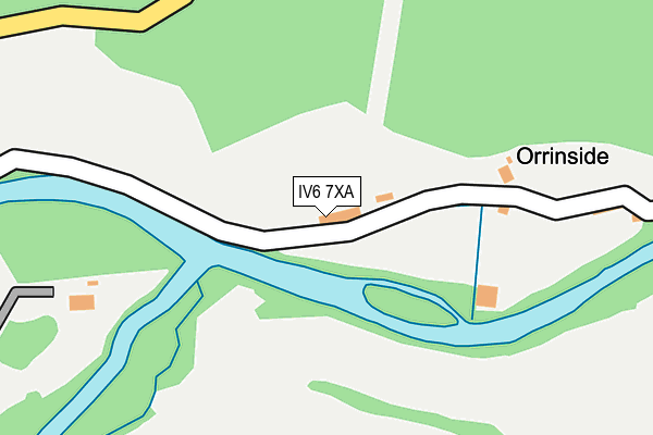 IV6 7XA map - OS OpenMap – Local (Ordnance Survey)