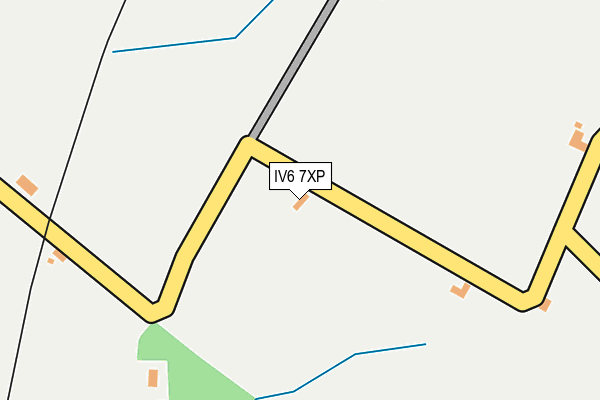 IV6 7XP map - OS OpenMap – Local (Ordnance Survey)