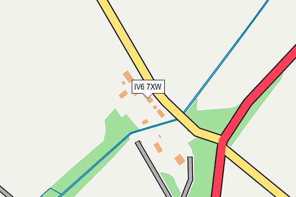 IV6 7XW map - OS OpenMap – Local (Ordnance Survey)