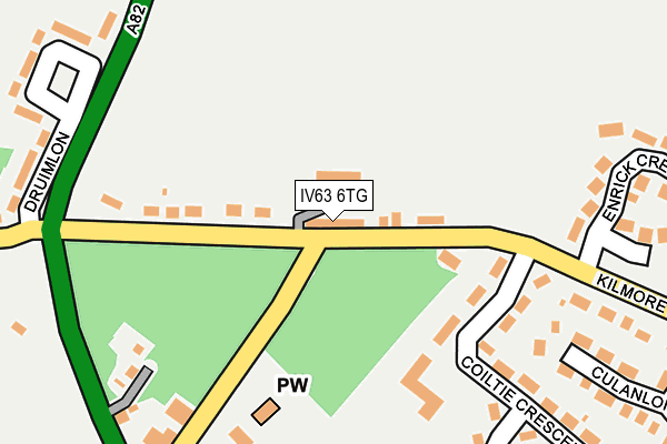 IV63 6TG map - OS OpenMap – Local (Ordnance Survey)