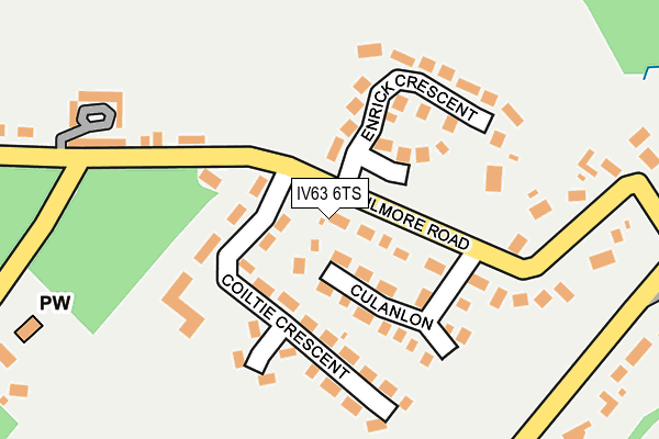 IV63 6TS map - OS OpenMap – Local (Ordnance Survey)