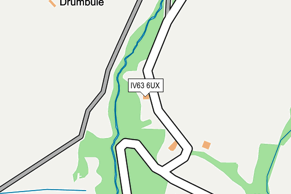 IV63 6UX map - OS OpenMap – Local (Ordnance Survey)