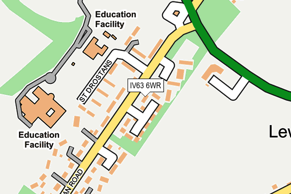 IV63 6WR map - OS OpenMap – Local (Ordnance Survey)