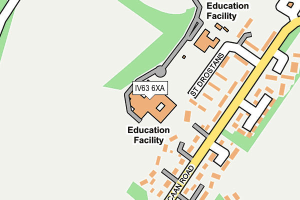 IV63 6XA map - OS OpenMap – Local (Ordnance Survey)