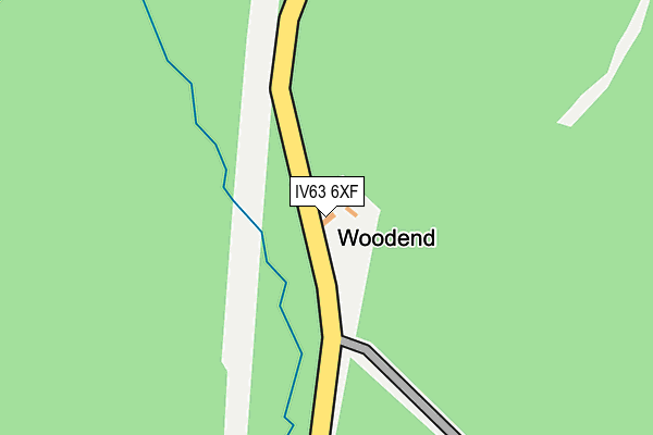 IV63 6XF map - OS OpenMap – Local (Ordnance Survey)