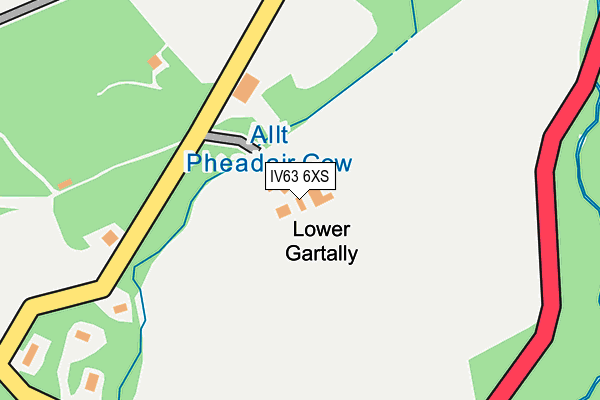 IV63 6XS map - OS OpenMap – Local (Ordnance Survey)