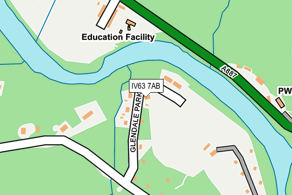 IV63 7AB map - OS OpenMap – Local (Ordnance Survey)