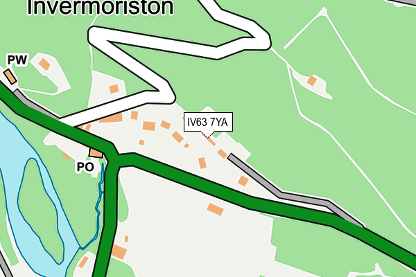 IV63 7YA map - OS OpenMap – Local (Ordnance Survey)