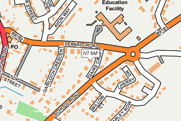 IV7 8AF map - OS OpenMap – Local (Ordnance Survey)