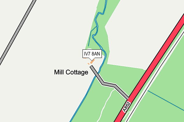 IV7 8AN map - OS OpenMap – Local (Ordnance Survey)