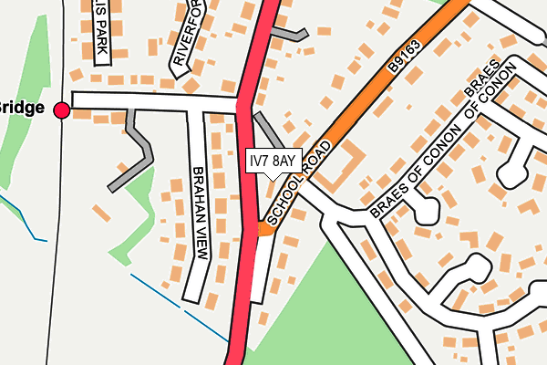 IV7 8AY map - OS OpenMap – Local (Ordnance Survey)