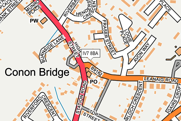 IV7 8BA map - OS OpenMap – Local (Ordnance Survey)