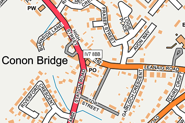 IV7 8BB map - OS OpenMap – Local (Ordnance Survey)