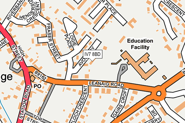 IV7 8BD map - OS OpenMap – Local (Ordnance Survey)