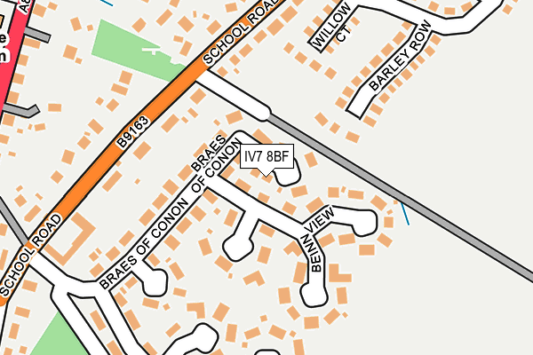 IV7 8BF map - OS OpenMap – Local (Ordnance Survey)