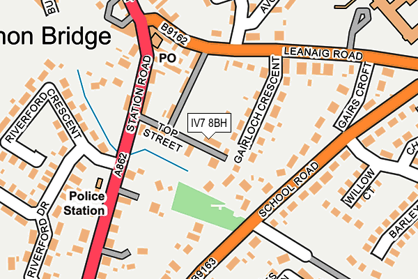 IV7 8BH map - OS OpenMap – Local (Ordnance Survey)
