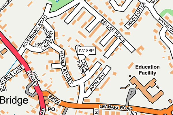 IV7 8BP map - OS OpenMap – Local (Ordnance Survey)