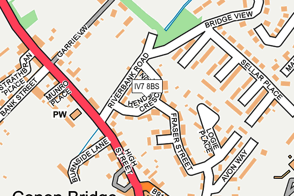 IV7 8BS map - OS OpenMap – Local (Ordnance Survey)