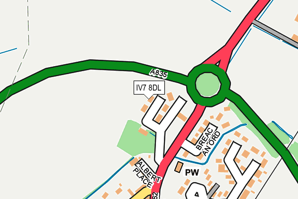 IV7 8DL map - OS OpenMap – Local (Ordnance Survey)