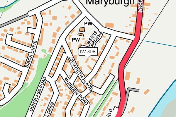 IV7 8DR map - OS OpenMap – Local (Ordnance Survey)