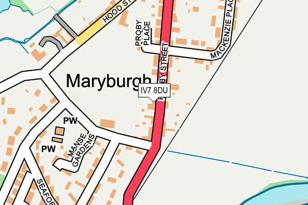 IV7 8DU map - OS OpenMap – Local (Ordnance Survey)