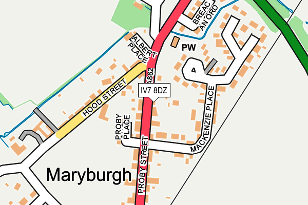 IV7 8DZ map - OS OpenMap – Local (Ordnance Survey)