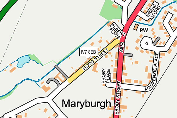 IV7 8EB map - OS OpenMap – Local (Ordnance Survey)