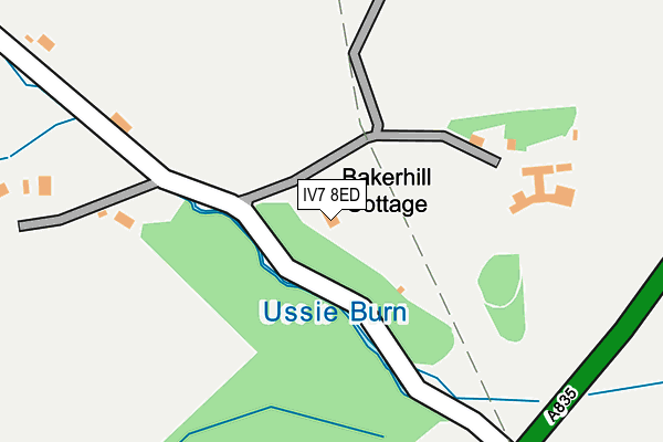 IV7 8ED map - OS OpenMap – Local (Ordnance Survey)