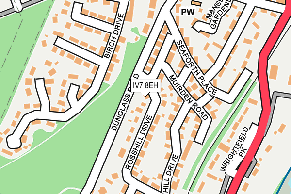 IV7 8EH map - OS OpenMap – Local (Ordnance Survey)