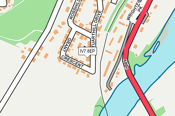 IV7 8EP map - OS OpenMap – Local (Ordnance Survey)