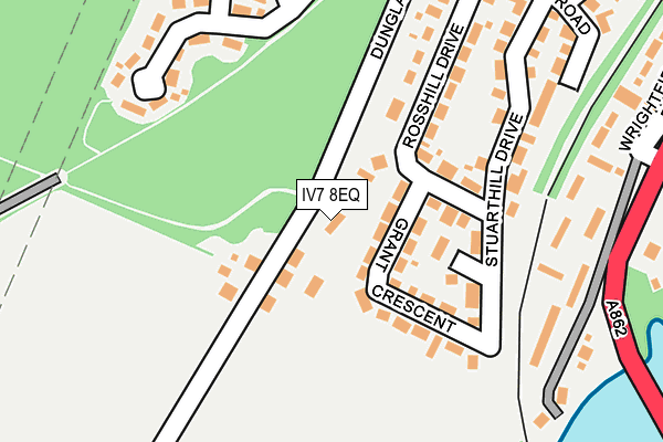 IV7 8EQ map - OS OpenMap – Local (Ordnance Survey)