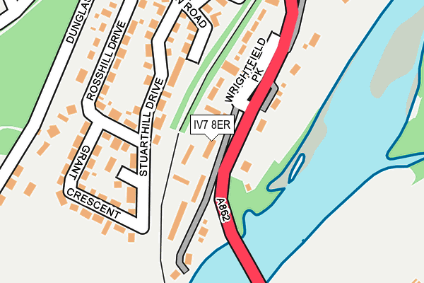 IV7 8ER map - OS OpenMap – Local (Ordnance Survey)