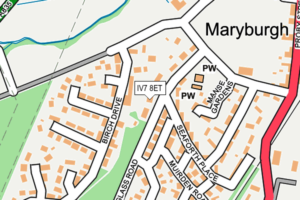 IV7 8ET map - OS OpenMap – Local (Ordnance Survey)