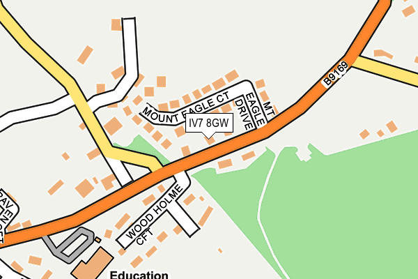 IV7 8GW map - OS OpenMap – Local (Ordnance Survey)
