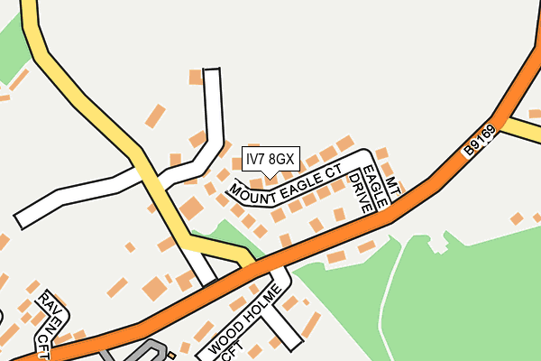 IV7 8GX map - OS OpenMap – Local (Ordnance Survey)