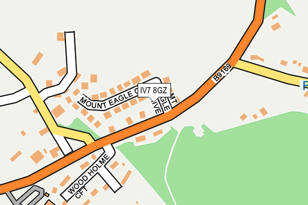 IV7 8GZ map - OS OpenMap – Local (Ordnance Survey)