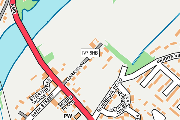 IV7 8HB map - OS OpenMap – Local (Ordnance Survey)