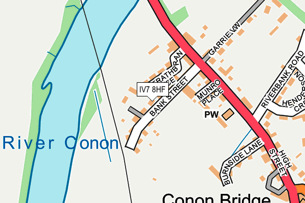 IV7 8HF map - OS OpenMap – Local (Ordnance Survey)