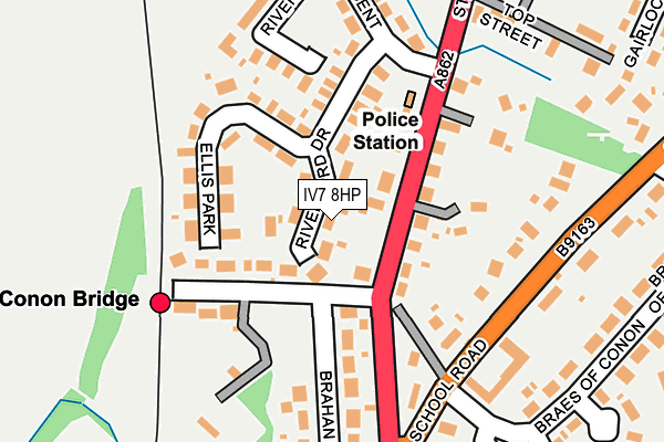 IV7 8HP map - OS OpenMap – Local (Ordnance Survey)