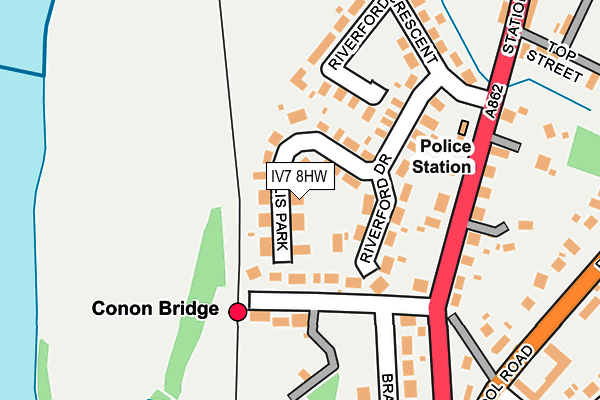 IV7 8HW map - OS OpenMap – Local (Ordnance Survey)