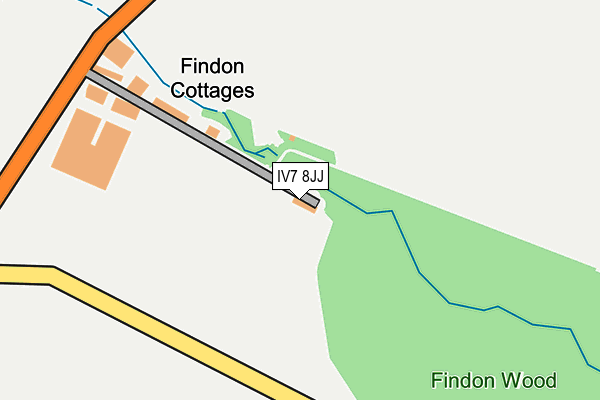 IV7 8JJ map - OS OpenMap – Local (Ordnance Survey)