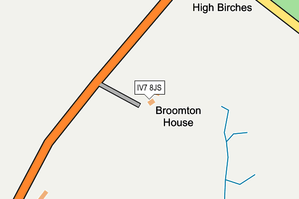 IV7 8JS map - OS OpenMap – Local (Ordnance Survey)