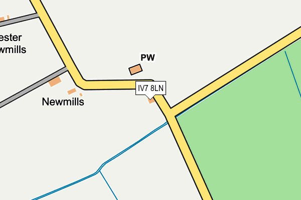 IV7 8LN map - OS OpenMap – Local (Ordnance Survey)