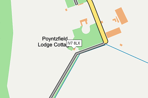 IV7 8LX map - OS OpenMap – Local (Ordnance Survey)