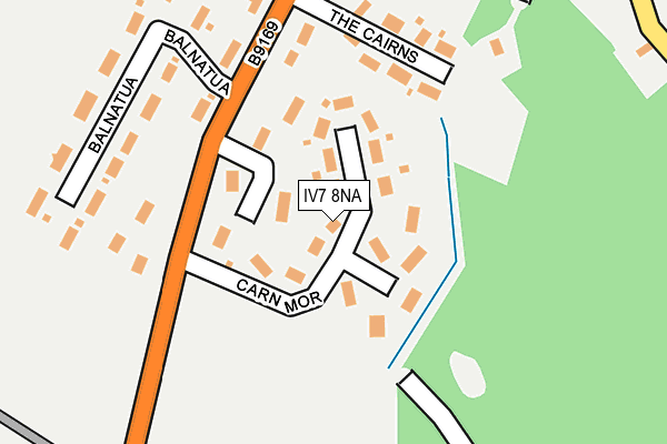 IV7 8NA map - OS OpenMap – Local (Ordnance Survey)